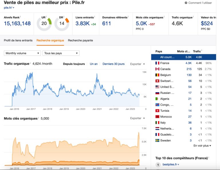 Pile.fr e-commerce piles et Piles.fr