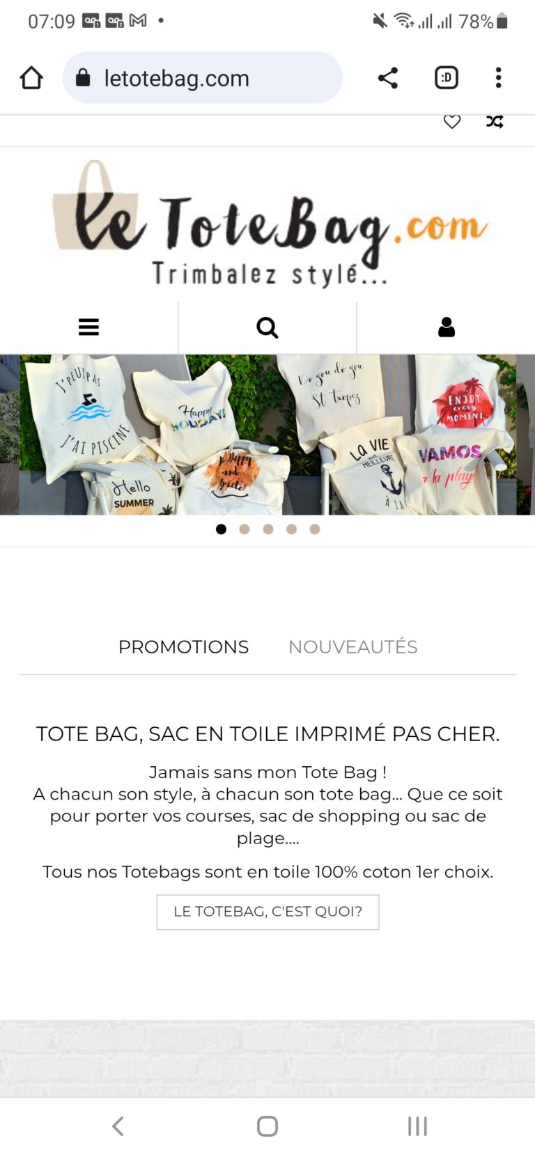 Letotebag.com : Boutique en ligne spécialisée dans les sacs tote bag