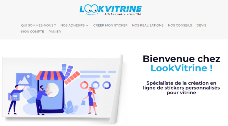 Lookvitrine.com - Site BtoB - Stickers Vitrine