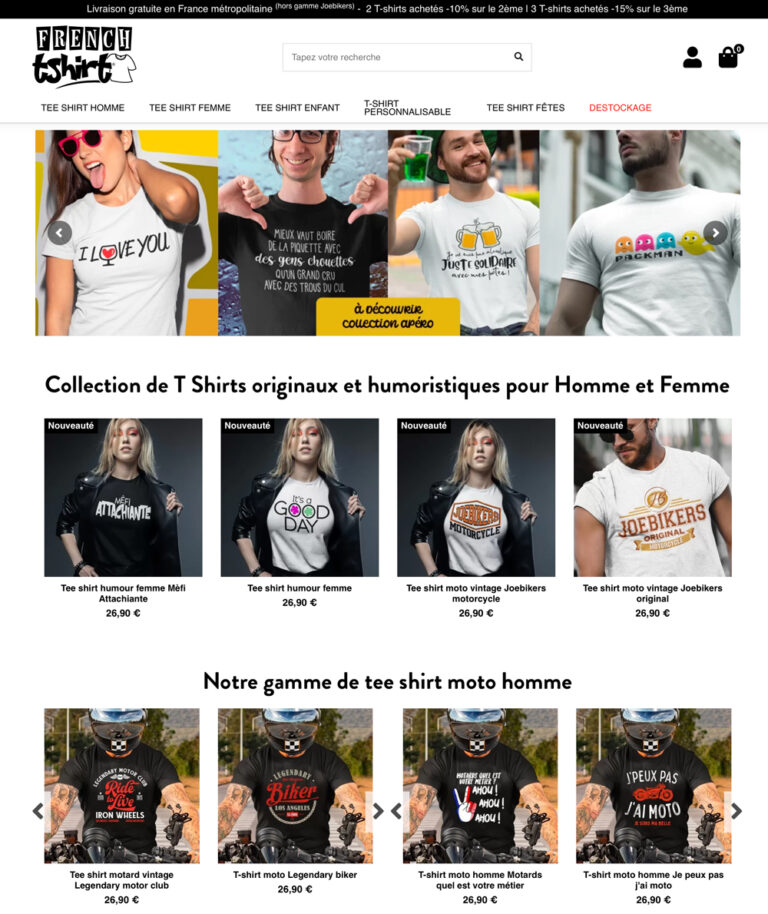 Frenchtshirt.fr - Vente T-shirts en ligne
