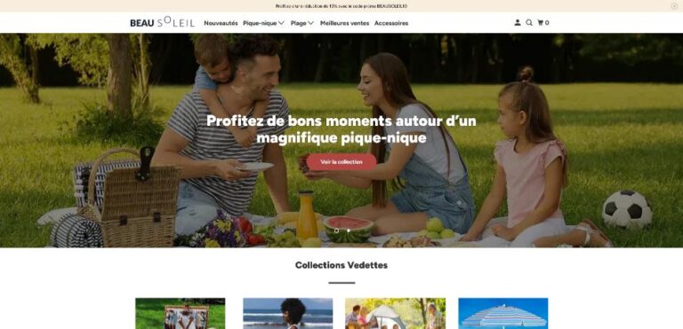 BeauSoleil.co - Site e-commerce dropshipping