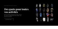 Vente site internet spécialisé dans les gants