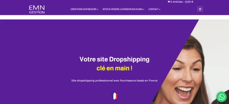 EMN GESTION - ACTIVITÉ DIGITALE SPÉCIALISÉE DANS LE E-COMMERCE CLÉ EN MAIN