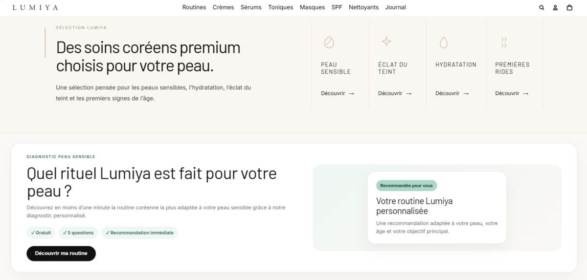 Lumiya.fr - soins pour peaux sensibles – Boutique clé en main