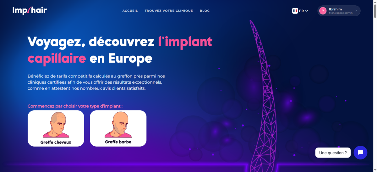 Imphair.eu - Leads Patients Cliniques Capillaires - 3 leads / semaines