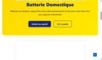 Batterie-Domestique.net - Site de contenu Energie / Batteries domestiques - profil SEO etabli