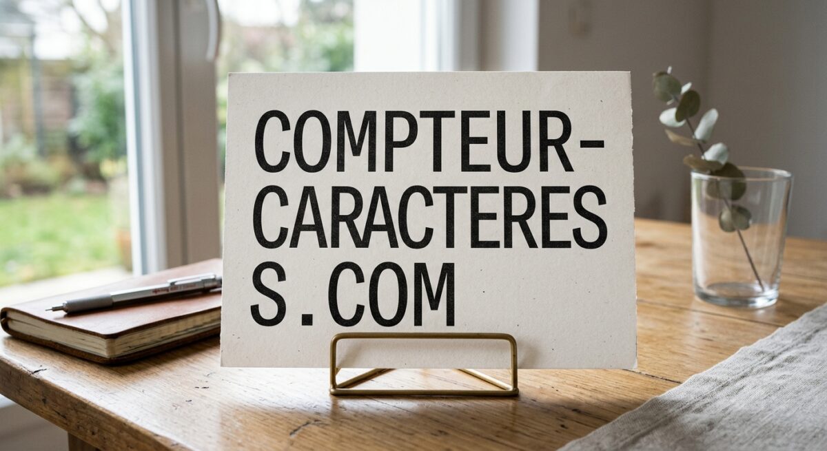 Compteur-Caracteres.com - nom de domaine - outil en ligne